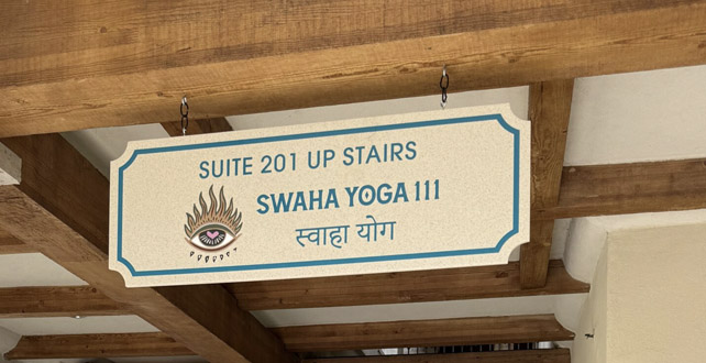 Inside the Swaha Yoga 111 studio in Rancho Mirage