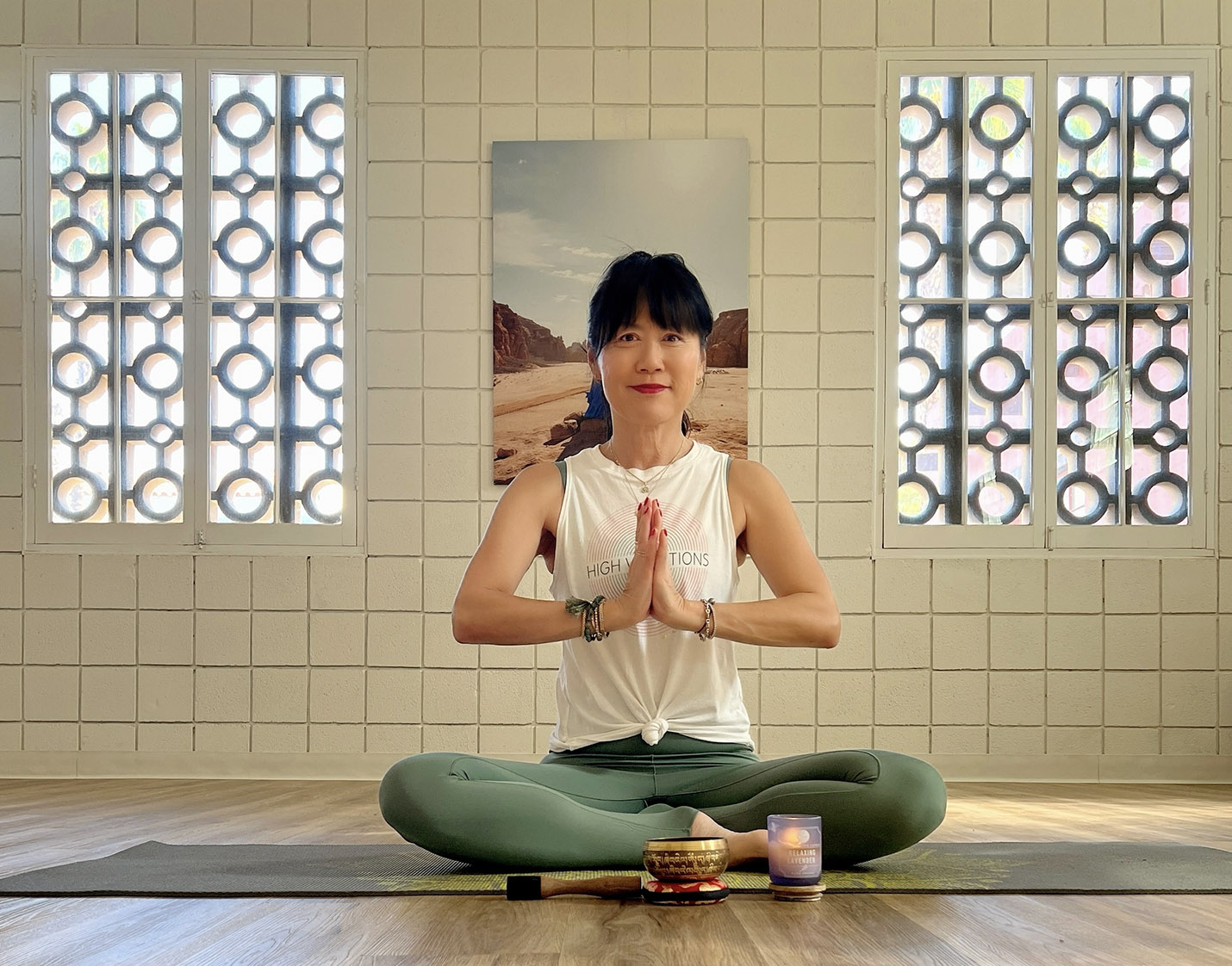 May, teacher at Swaha Yoga 111